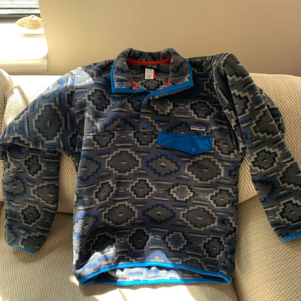 Patagonia Patterned Synchilla Snap Pullover - image 1